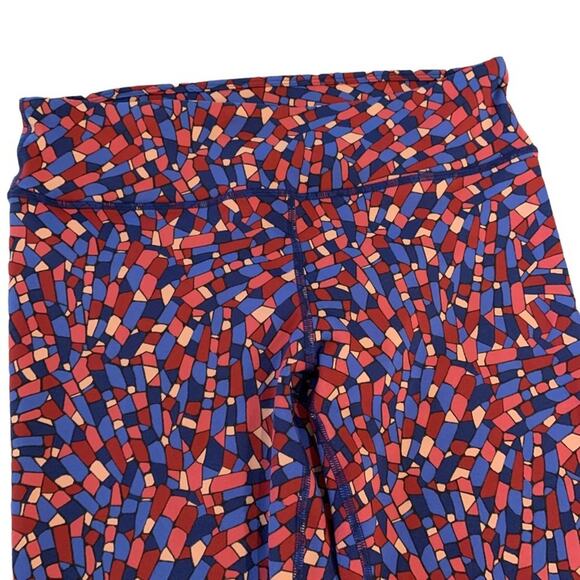 Fabletics define bright printed power-hold mid rise leggings Size Medium - Picture 5 of 10